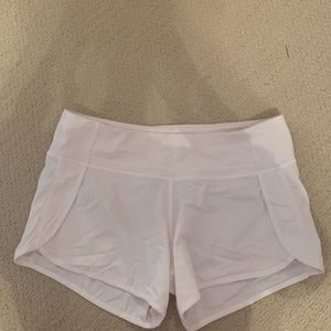White lululemon shorts